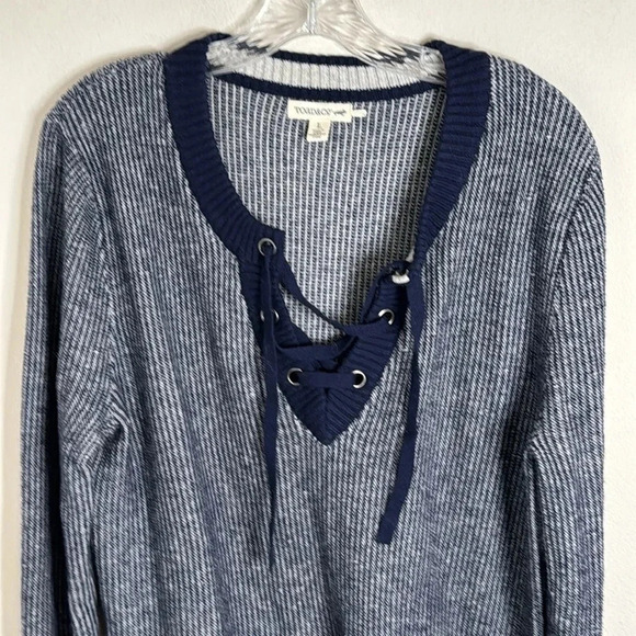 Toad & Co Mitchell Tunic Sweater Navy Size Large - Picture 5 of 9